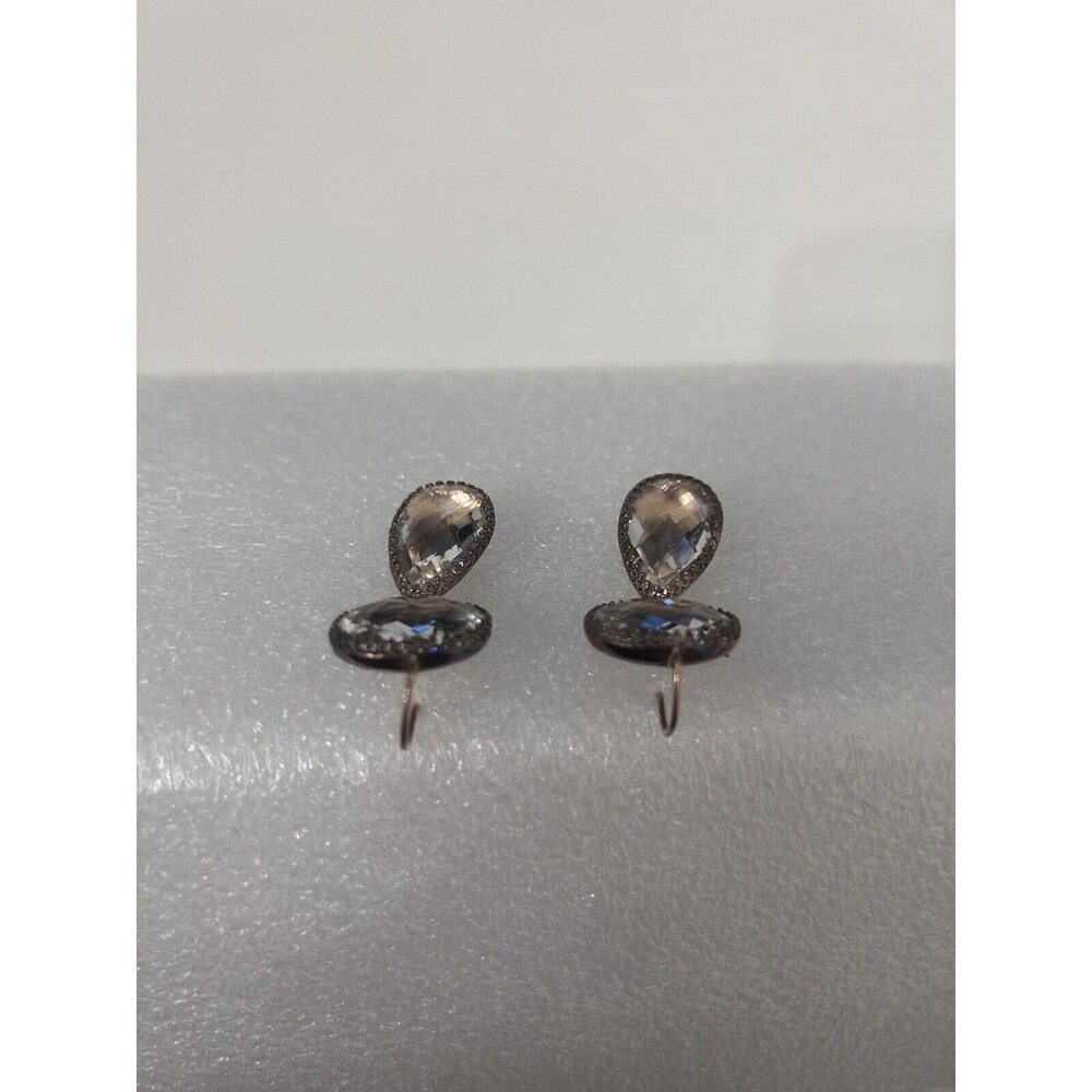 Larkspur & Hawk Earrings Drop Stone annie glass alor - Picture 3 of 5